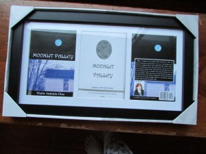 They presented me with the framed covers of Moonlit Valley.  Is that awesome or what?